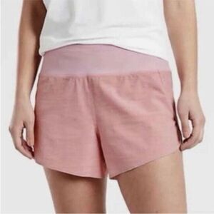 ATHLETA |  Run With It Textured 3.5” Inseam Hydrangea Pink Shorts Women’s Size M